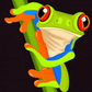 Vibrant Tree Frog on the Move - Artistry By Numbers