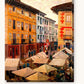 Oria's Local Market paint by numbers kit on stretched canvas