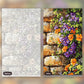 Vine Walls paint by numbers kit, before and after