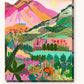 Vinicunca Mountain paint by numbers kit on stretched canvas