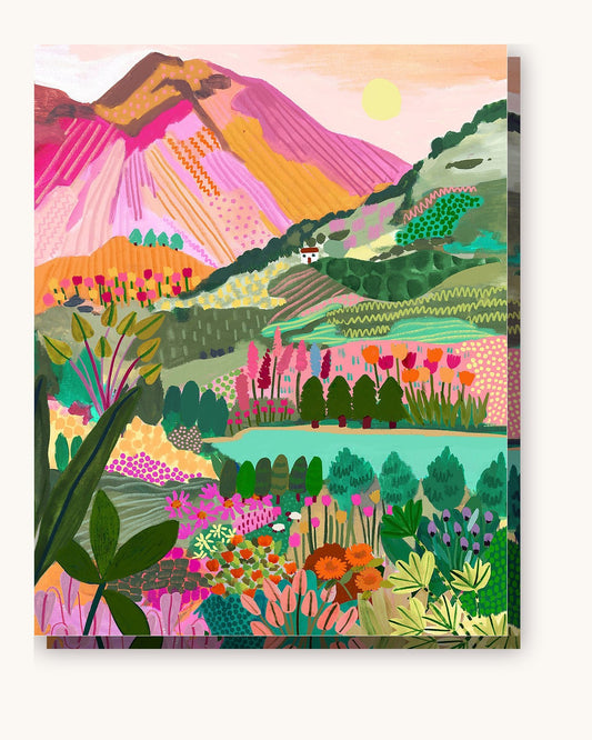 Vinicunca Mountain paint by numbers kit on stretched canvas