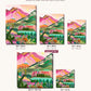 Vinicunca Mountain canvas sizes from 12 x 12 to 23.5 x 23.5 inches
