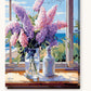 Vivid Flora's Embrace paint by numbers kit on stretched canvas