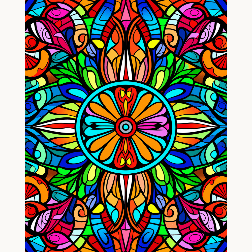 Vivid Mandala Symphony - Premium Art Kit