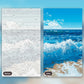 Beach Waves paint by numbers kit, before and after