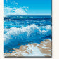 Beach Waves paint by numbers kit on stretched canvas