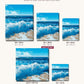 Beach Waves canvas sizes from 12 x 12 to 23.5 x 23.5 inches