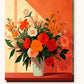 Warmth in Blossom paint by numbers kit on stretched canvas