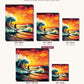 Waves of Life canvas sizes from 12 x 12 to 23.5 x 23.5 inches