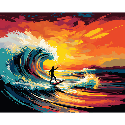 Waves of Life Painting by Numbers Premium Kit