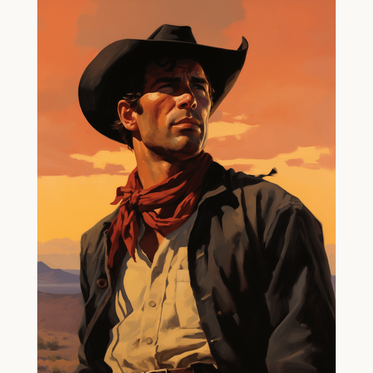 Western Cowboy Painting by Numbers Premium Kit