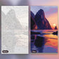 Coastal Embrace paint by numbers kit, before and after