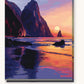 Coastal Embrace paint by numbers kit on stretched canvas
