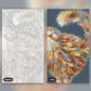 Whimsical Fluffy Cat of Many Colors paint by numbers kit, before and after