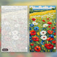 Wildflower Meadow paint by numbers kit, before and after