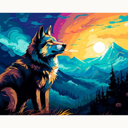 Wildland Wolf Premium Collection Canvas Art Kit