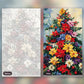 Winter Florals paint by numbers kit, before and after