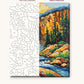 Yellowstone Canyon Waterfall numbered canvas next to the finished painting