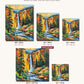 Yellowstone Canyon Waterfall canvas sizes from 12 x 12 to 23.5 x 23.5 inches