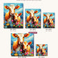 Young Cow canvas sizes from 12 x 12 to 23.5 x 23.5 inches