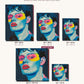 Young Face canvas sizes from 12 x 12 to 23.5 x 23.5 inches